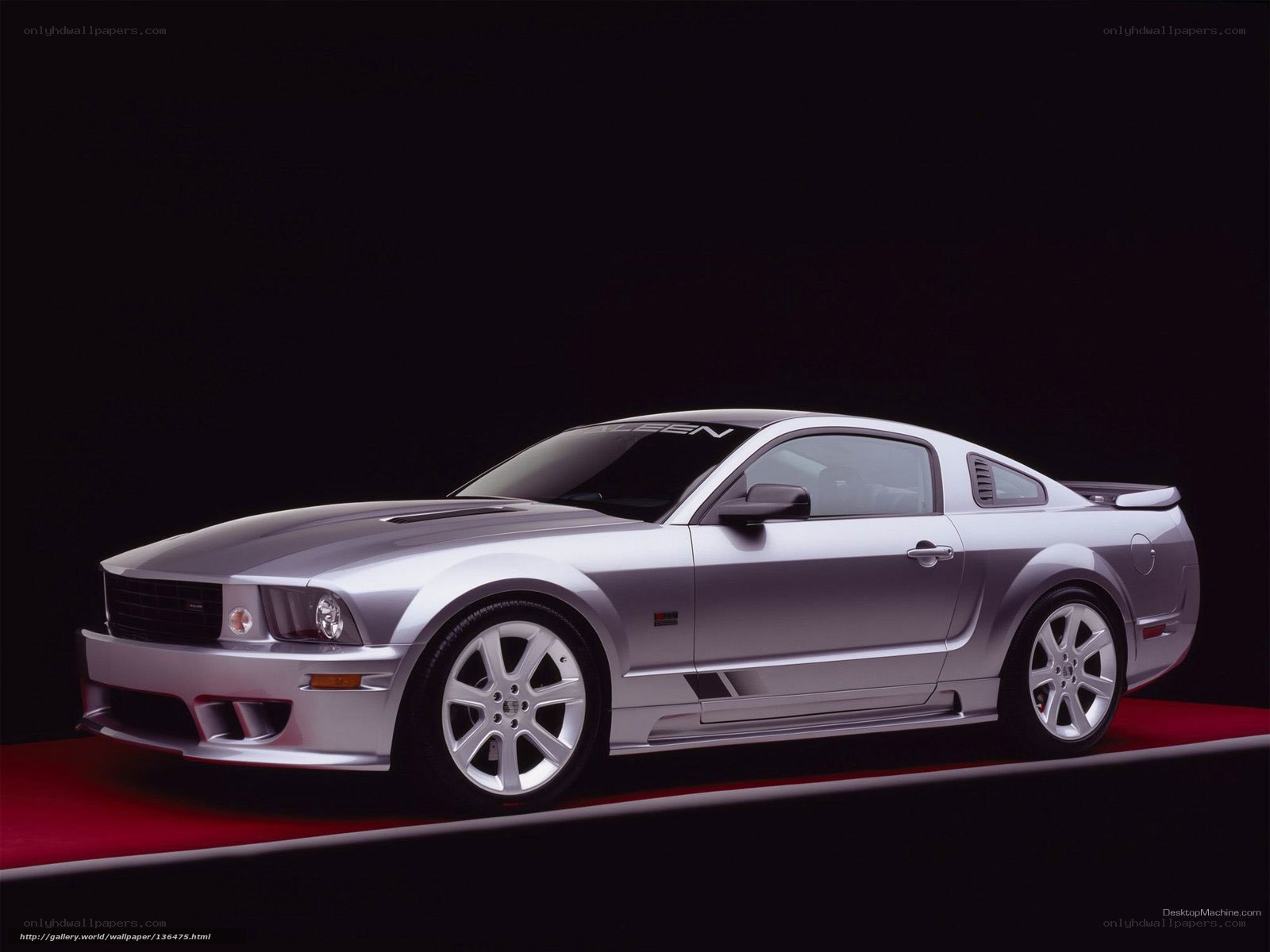 silver ford mustang coupe
