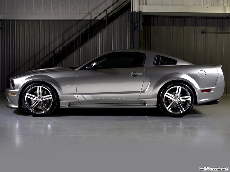 Silver Ford Mustang — Dramatic, Photograph, Car, Staircase