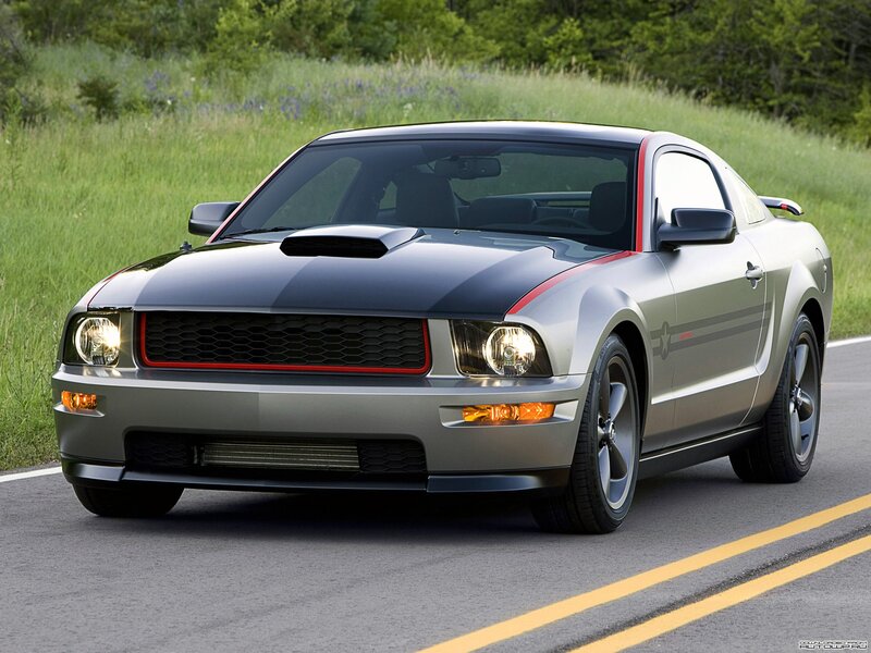 Silver Ford Mustang — Gray, Dynamic, Afternoon, Photograph, Car