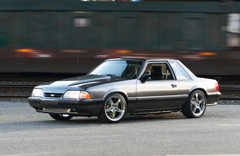 Silver Ford Mustang — Gray, Dynamic, Afternoon