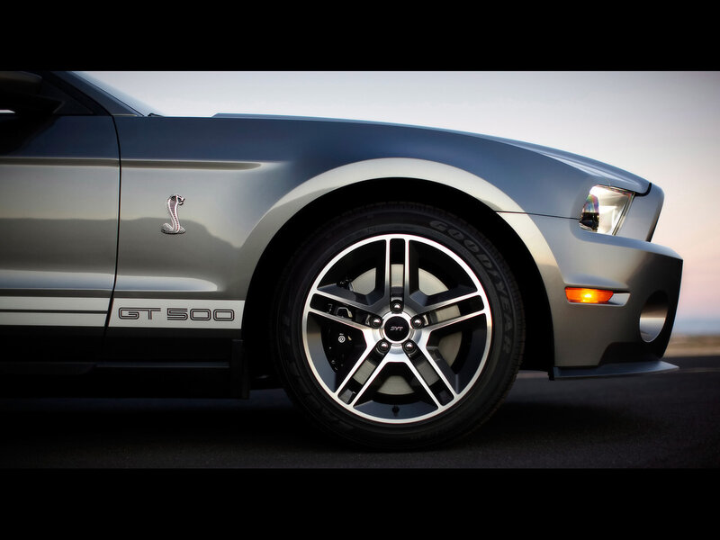 Silver Ford Mustang — Gray