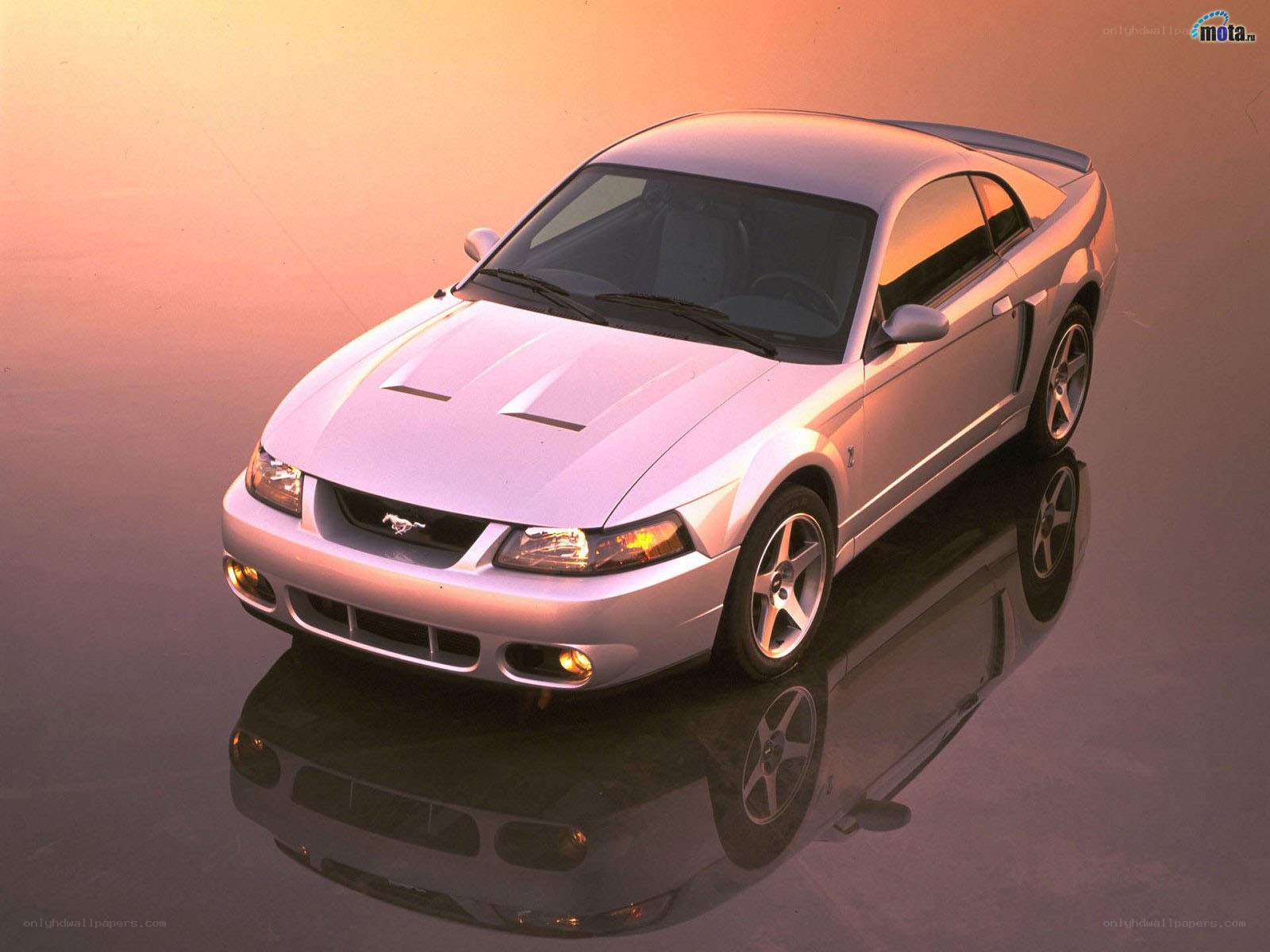 Silver Ford Mustang GT