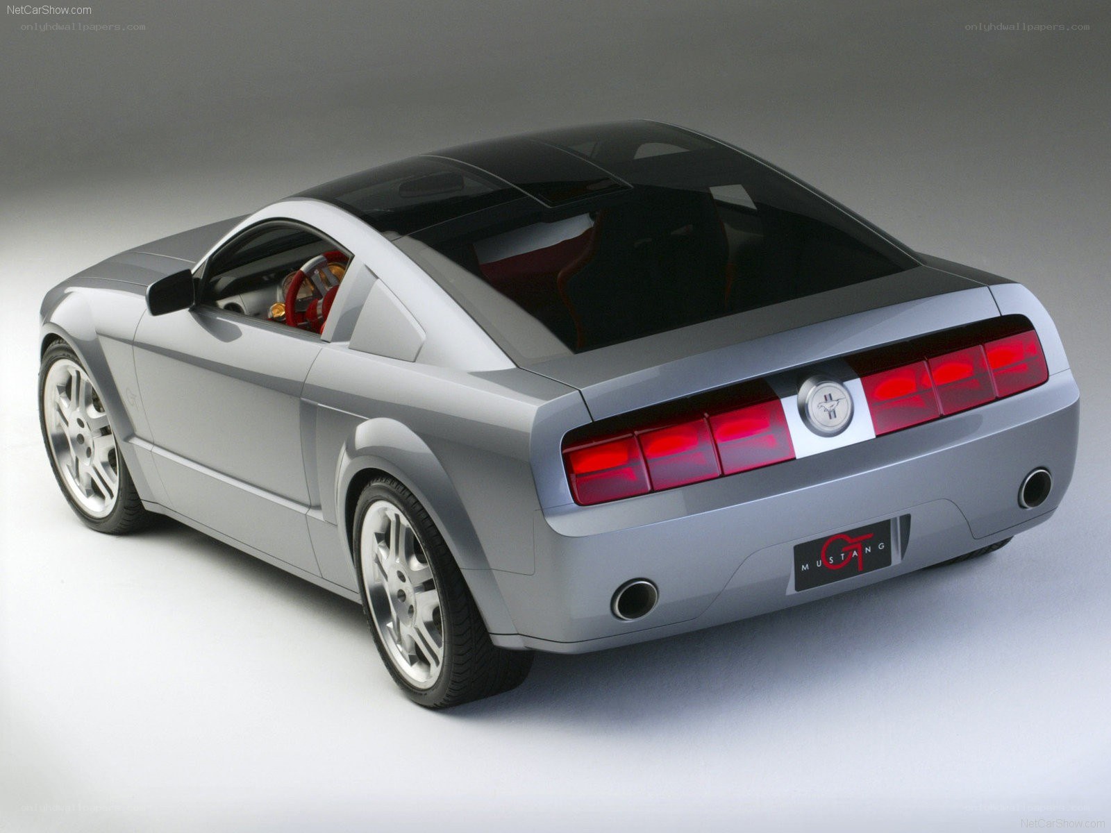 Silver Ford Mustang GT Concept