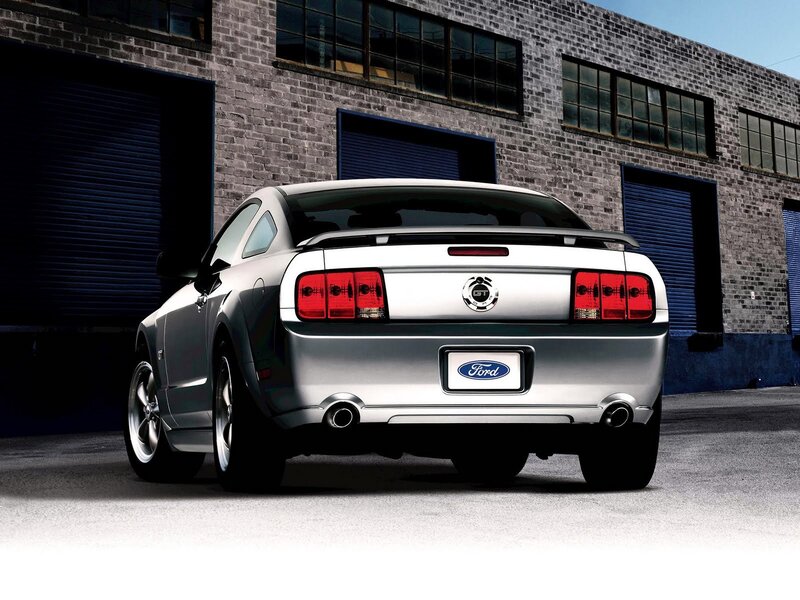 Silver Ford Mustang GT — Dramatic, Afternoon