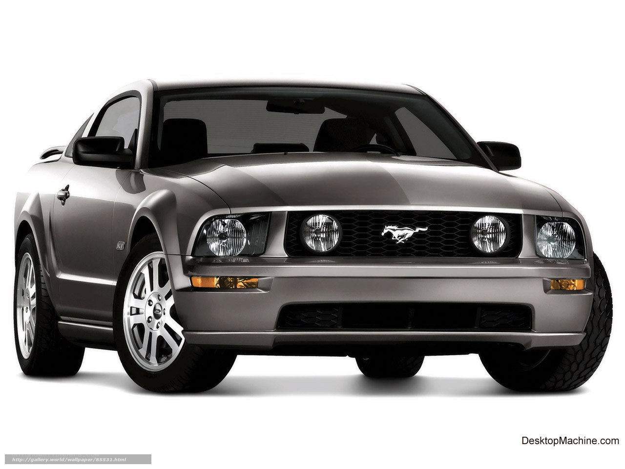 Silver Ford Mustang GT
