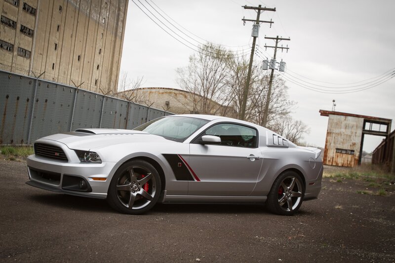 Silver Ford Mustang — Industrial