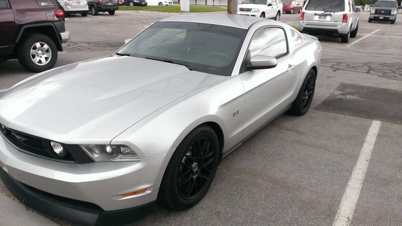 Silver Ford Mustang — Neutral, Afternoon