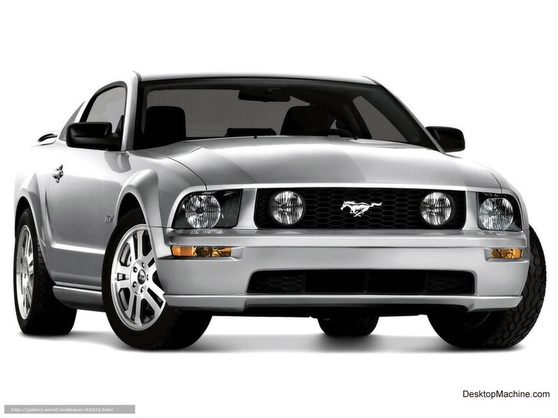 Silver Ford Mustang — Neutral, Photograph, Car