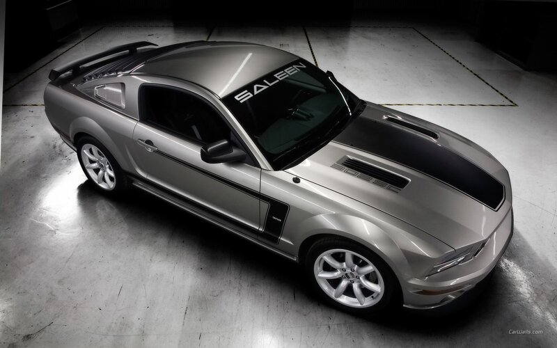 silver ford mustang saleen