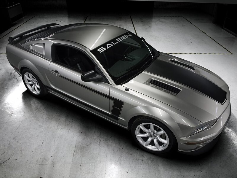 Silver Ford Mustang Saleen