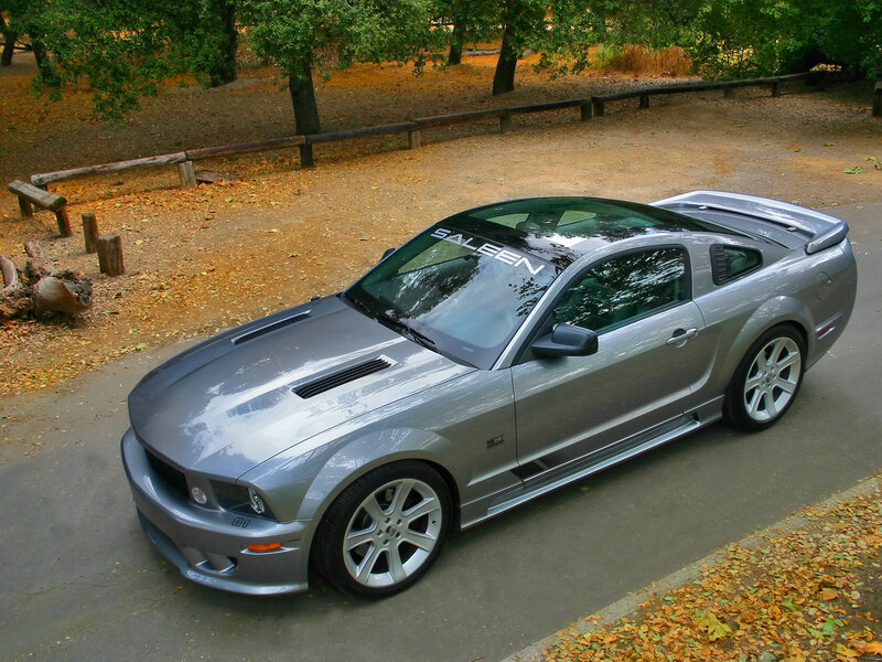 Silver Ford Mustang Saleen