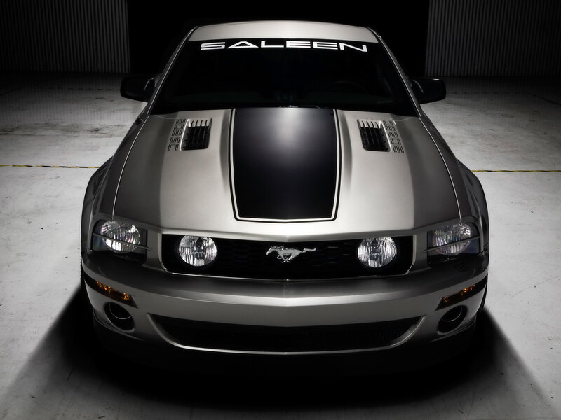 Silver Ford Mustang Saleen