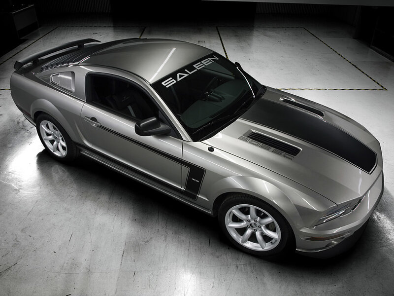 silver ford mustang saleen