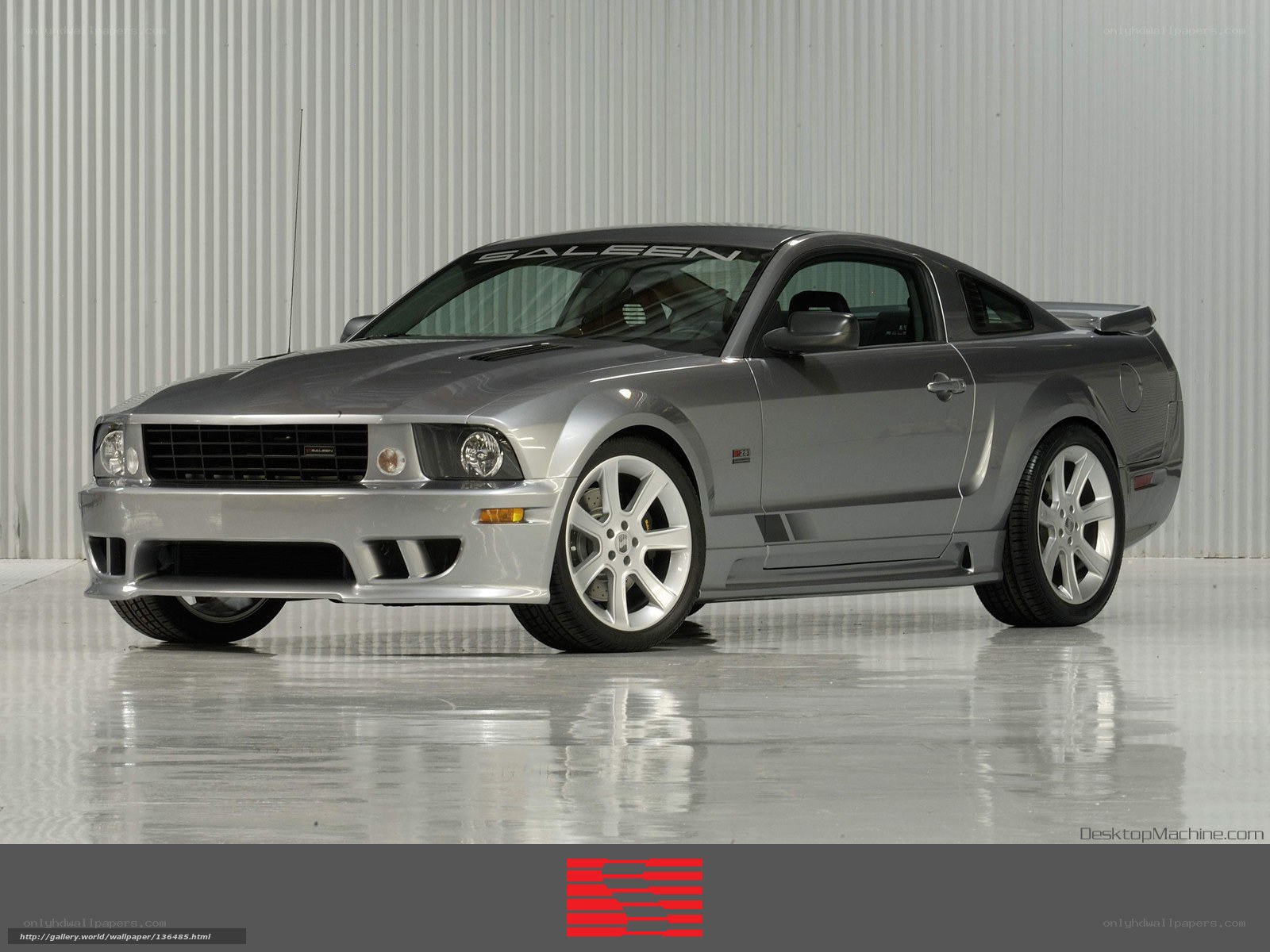 silver ford mustang saleen