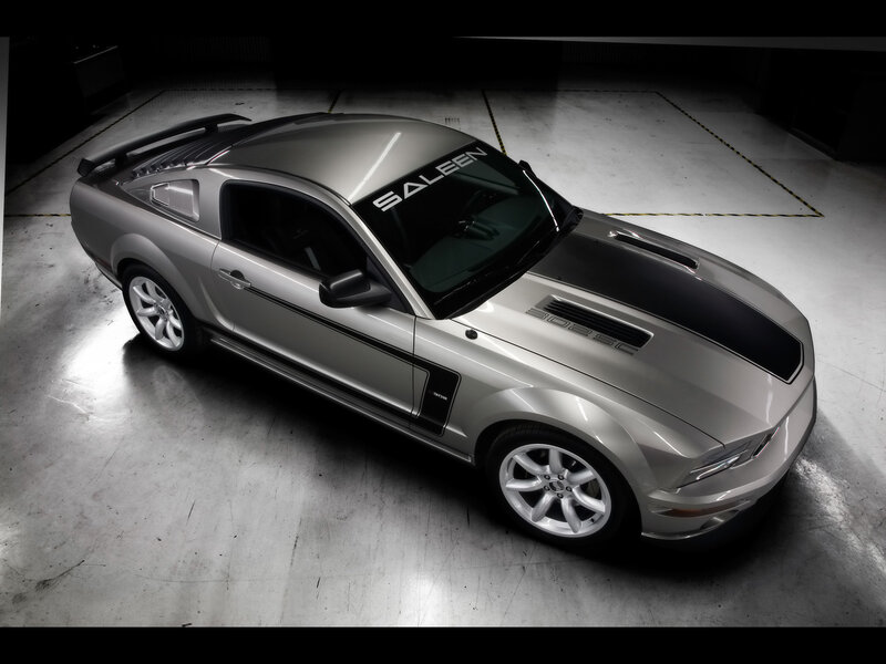 Silver Ford Mustang Saleen