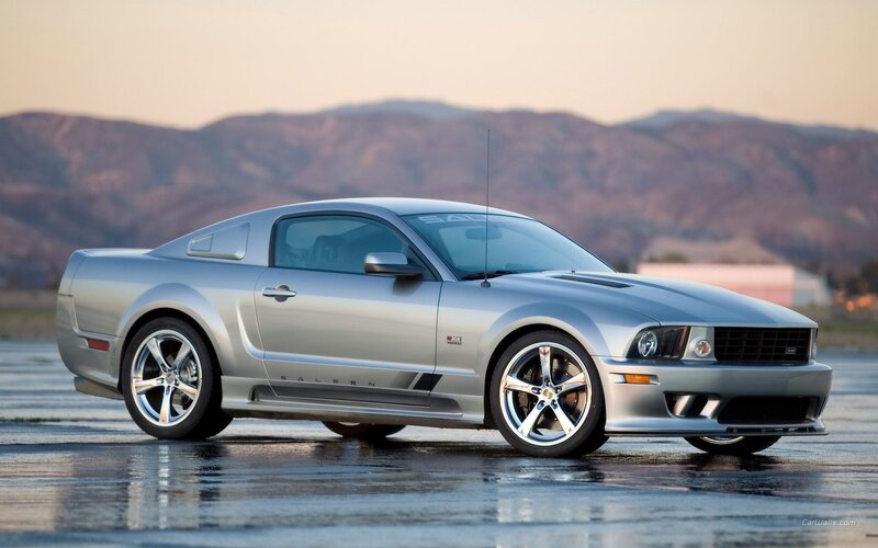 silver ford mustang saleen