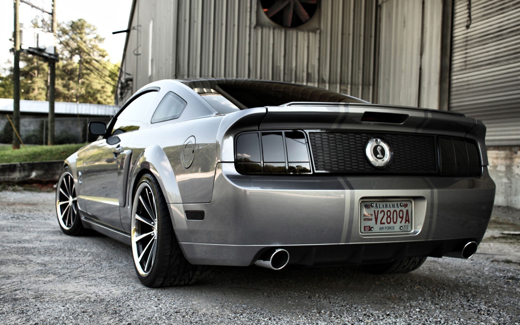 silver ford mustang shelby