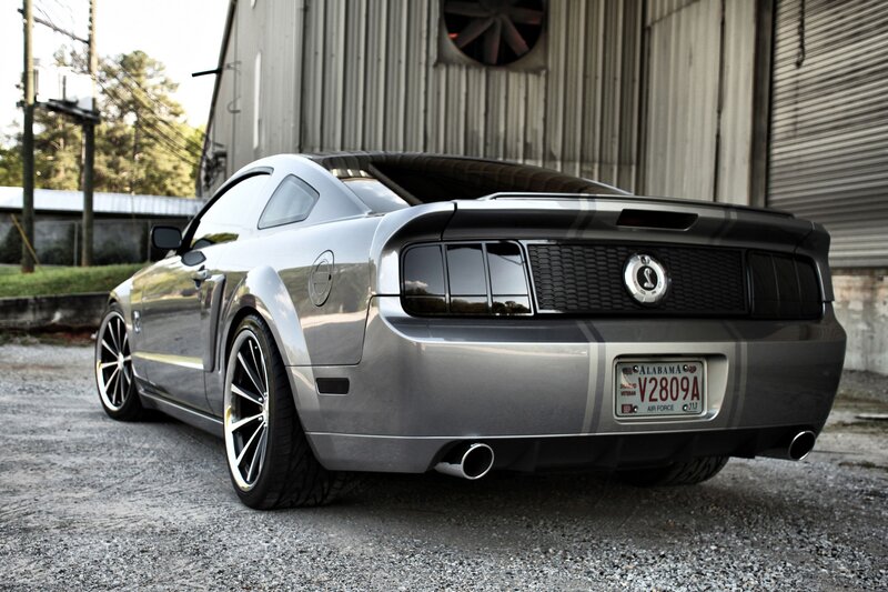 Silver Ford Mustang Shelby GT500