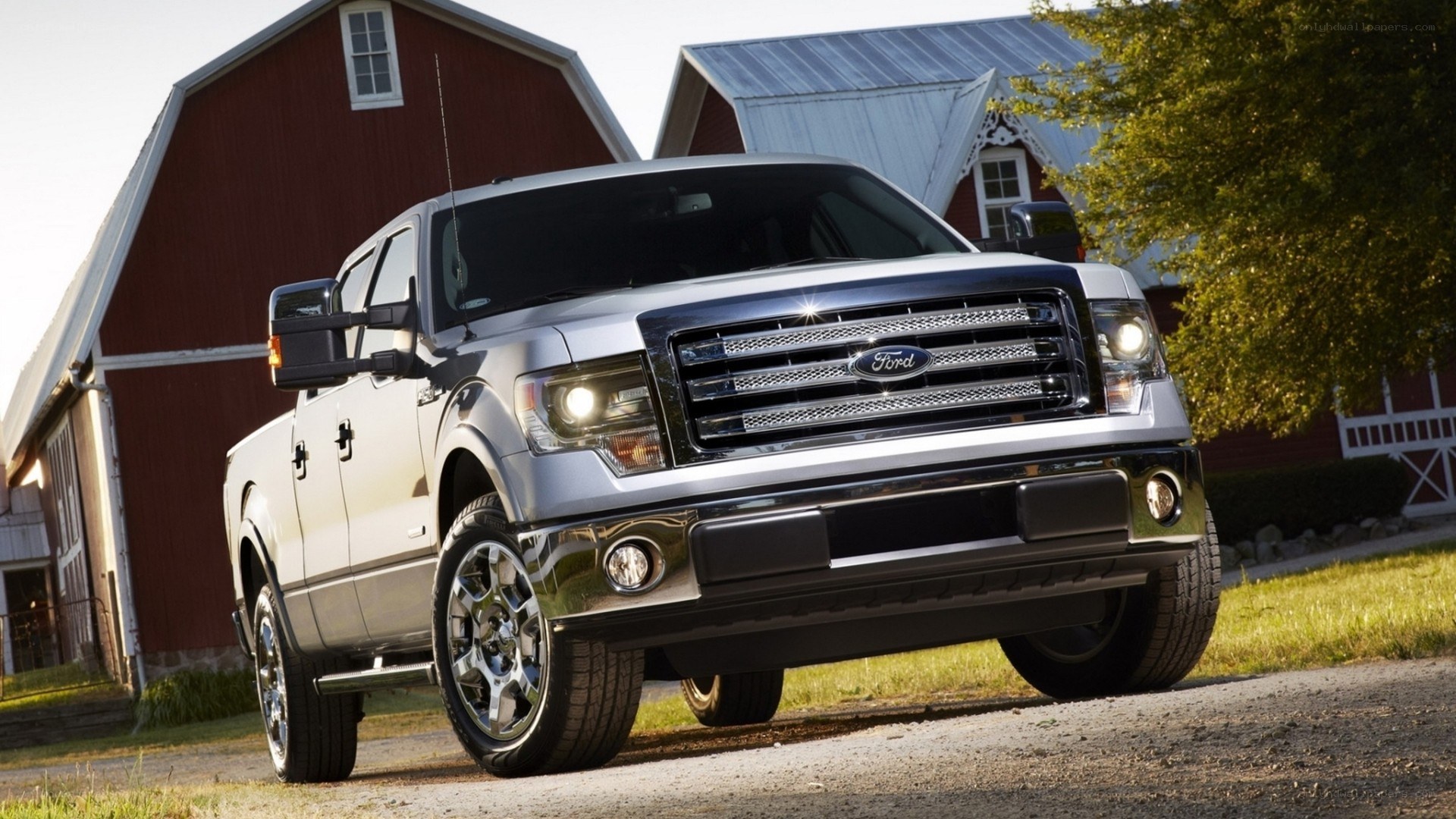 silver ford pickup truck