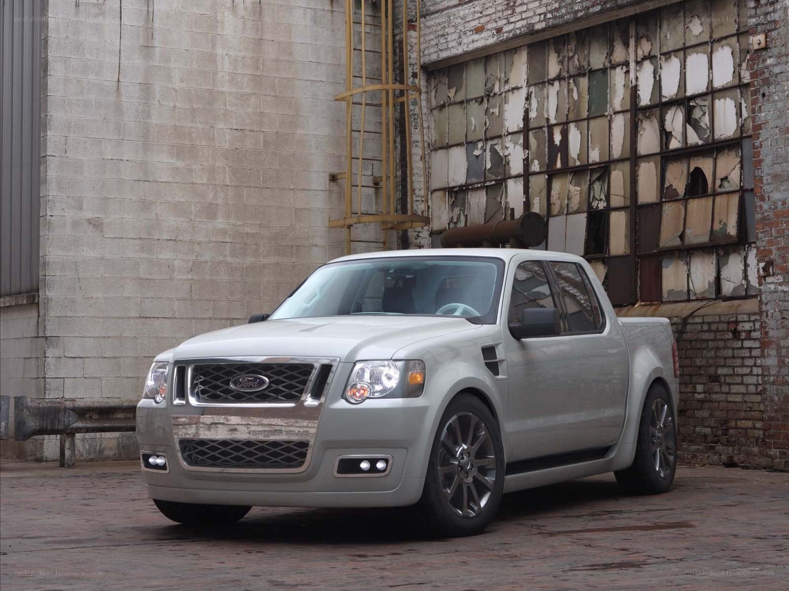 Silver Ford pickup truck