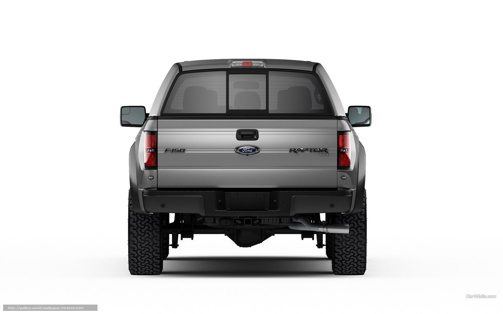 silver ford raptor truck