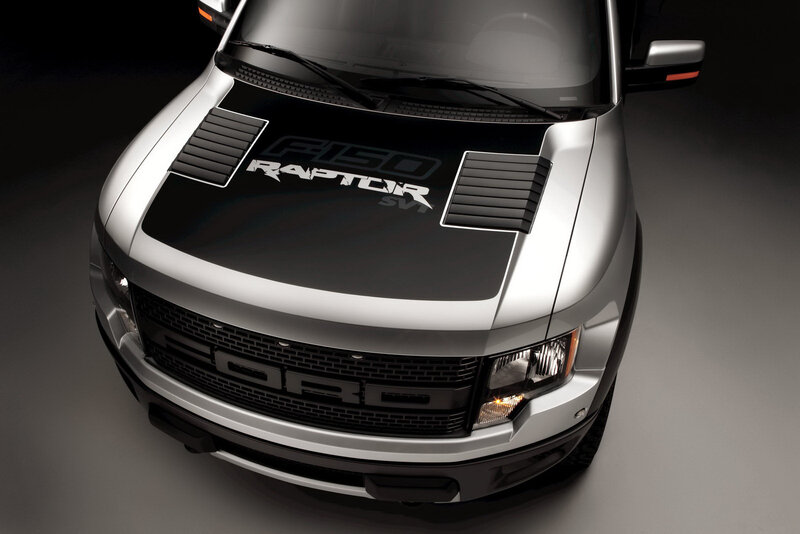 Silver Ford Raptor Truck — Dramatic