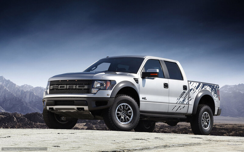 silver ford raptor truck