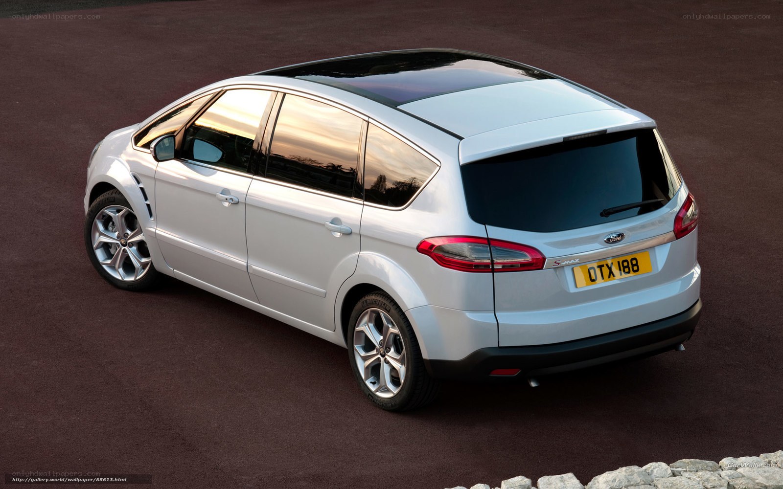 silver ford s-max car