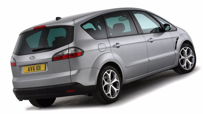 silver ford s-max minivan