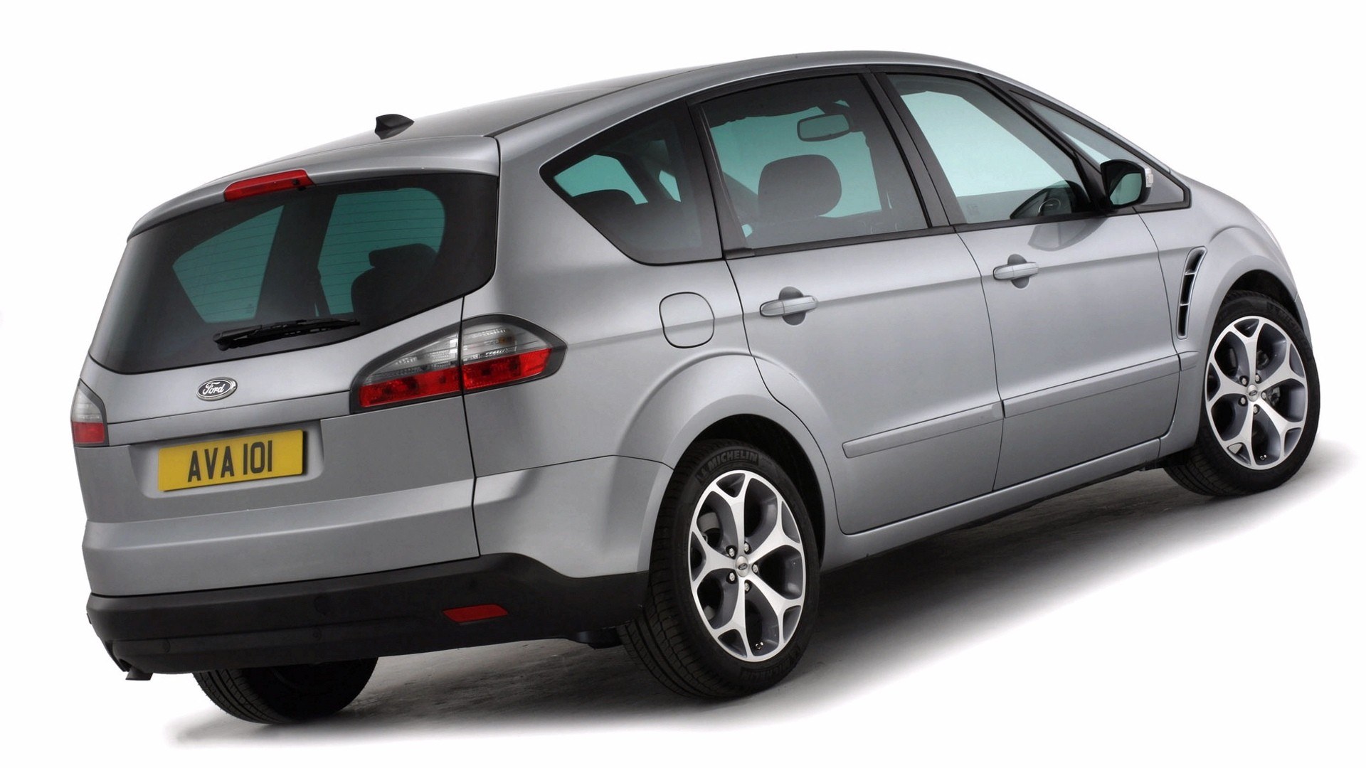 silver ford s-max minivan