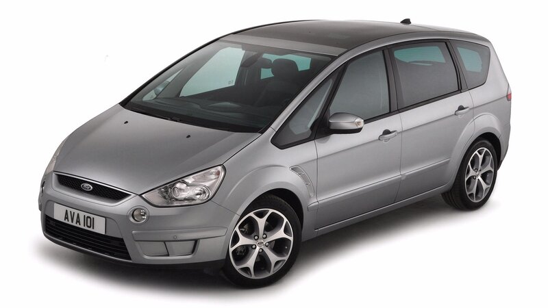 silver ford s-max minivan