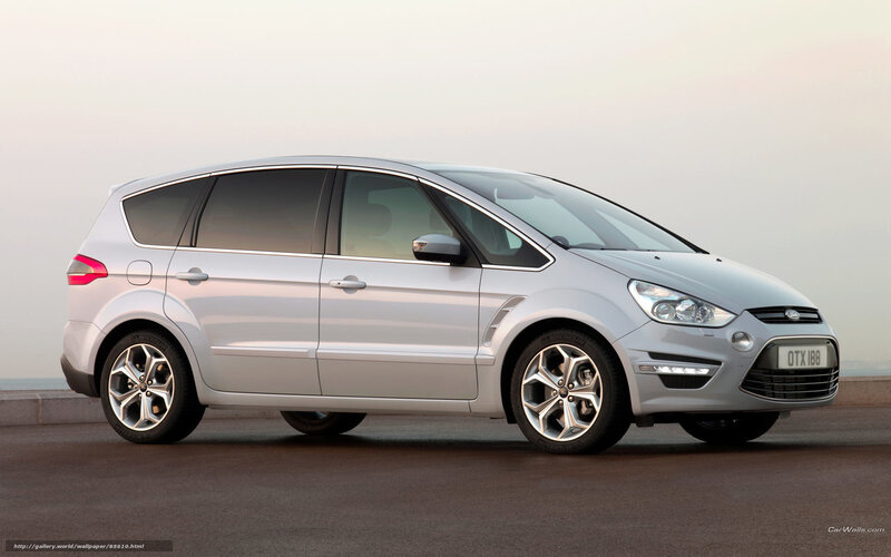 silver ford s-max minivan