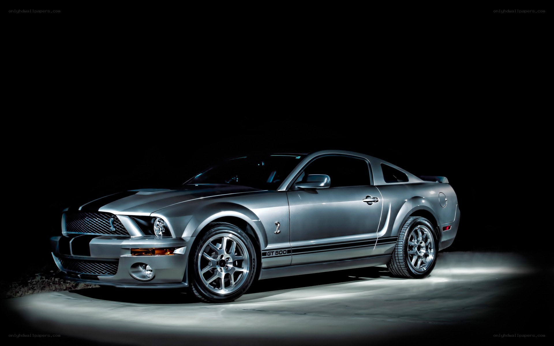 silver ford shelby gt500