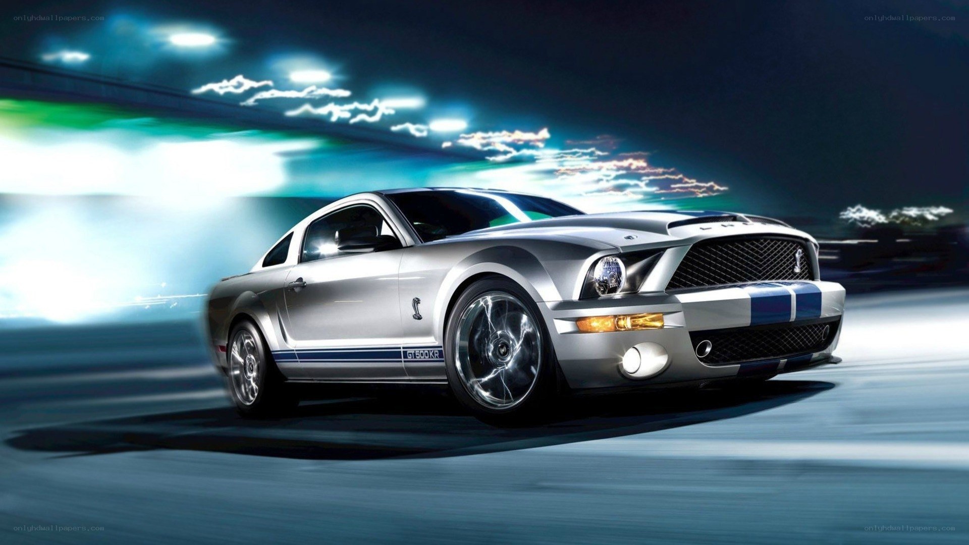 silver ford shelby gt500 kr