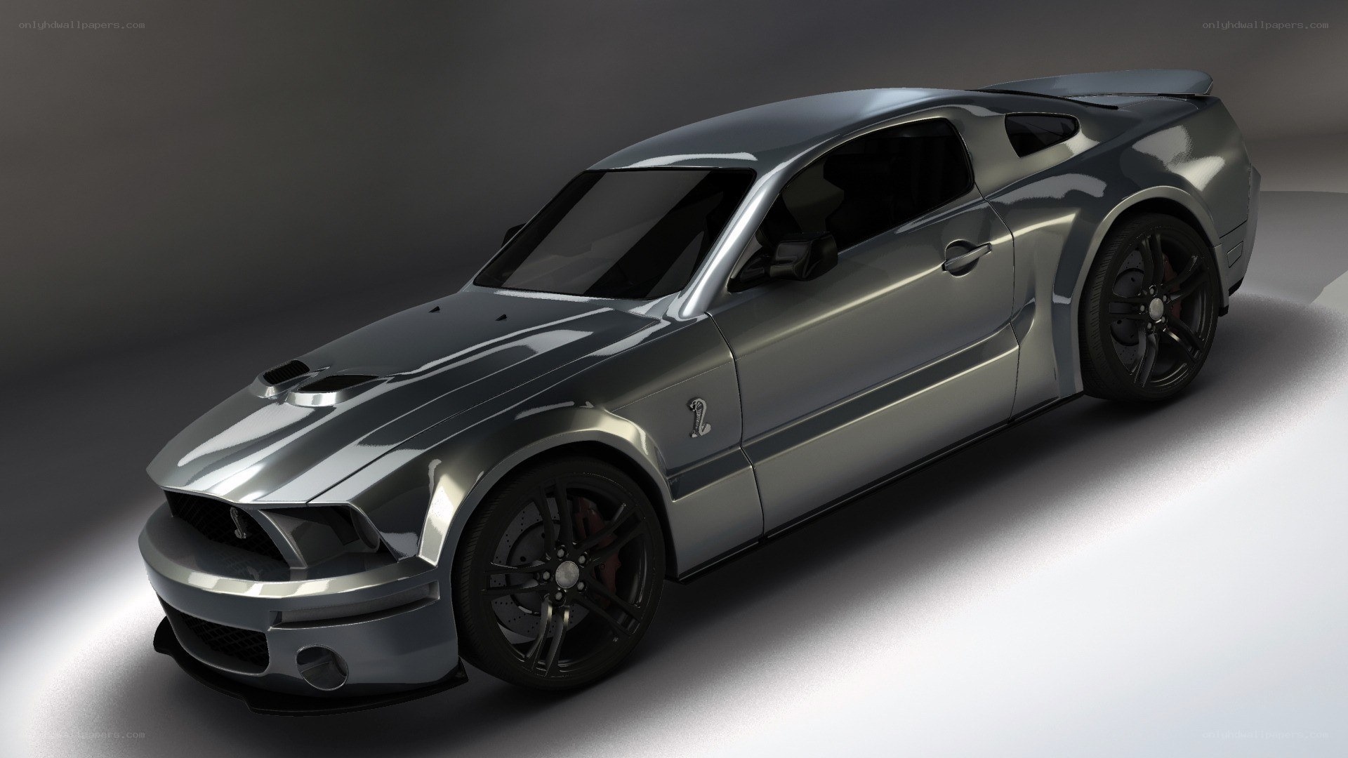 silver ford shelby mustang