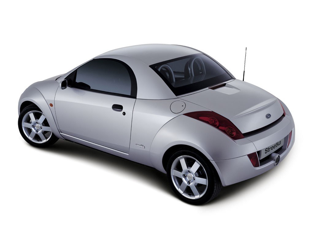 silver ford streetka convertible