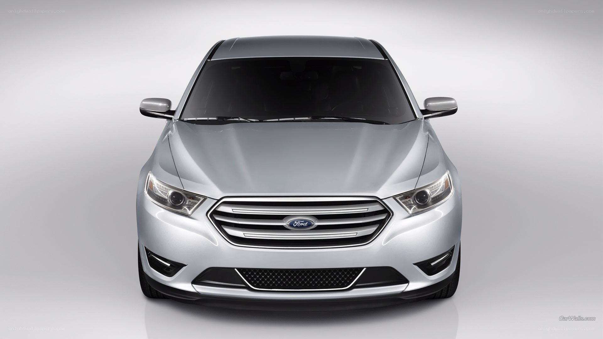 silver ford taurus front view