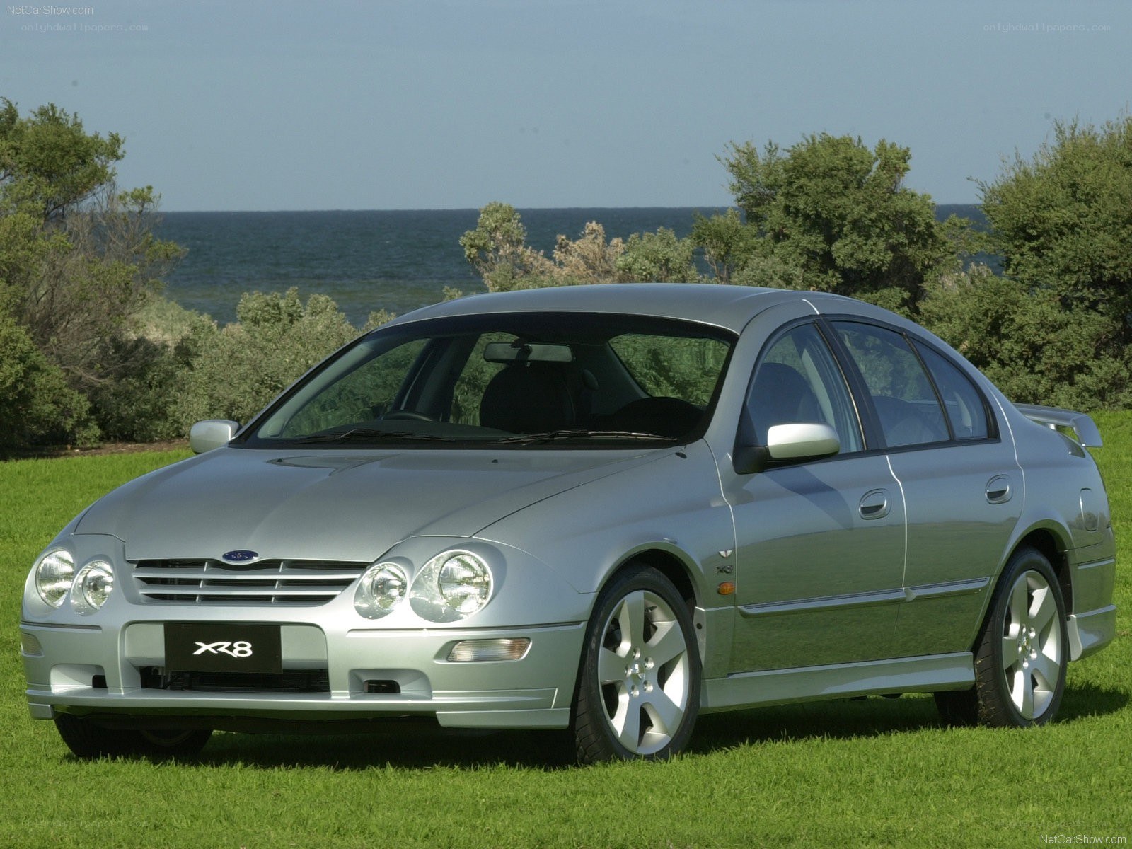 Silver Ford XR8 sedan