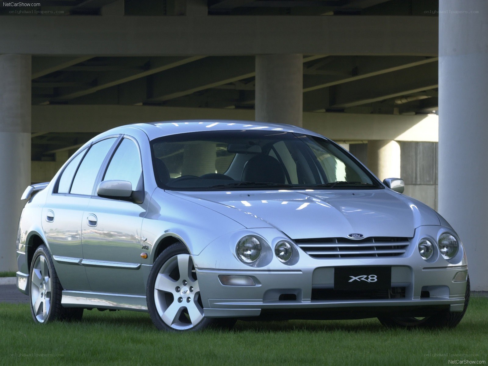 Silver Ford XR8 sedan