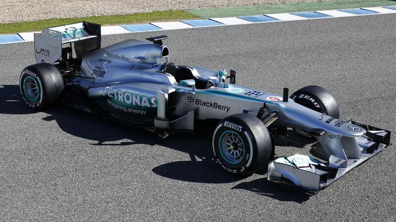 Silver Formula One Car — Calm