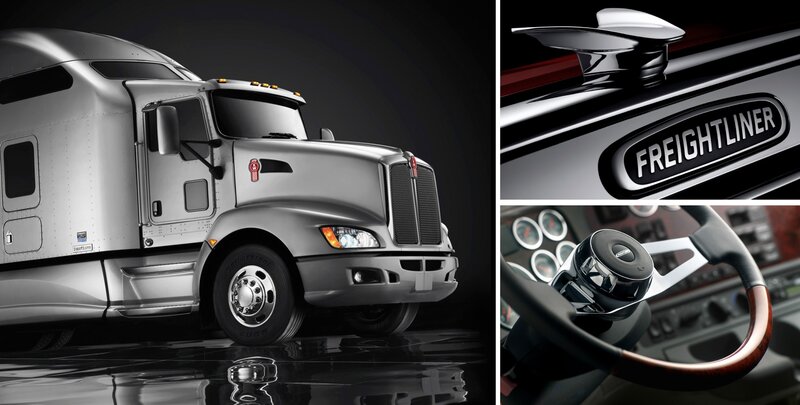 Silver Freightliner Truck