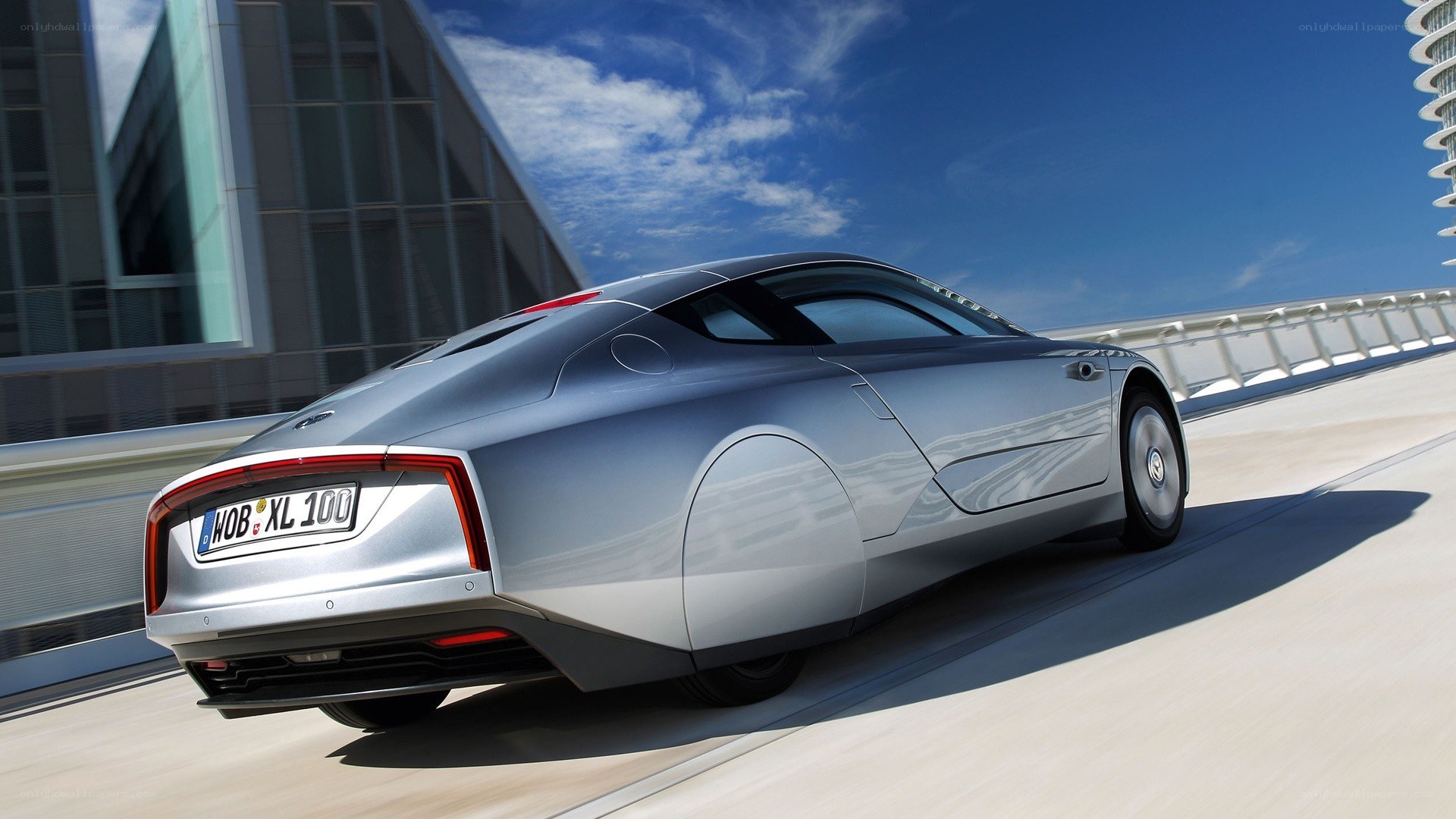 silver futuristic car on bridge
