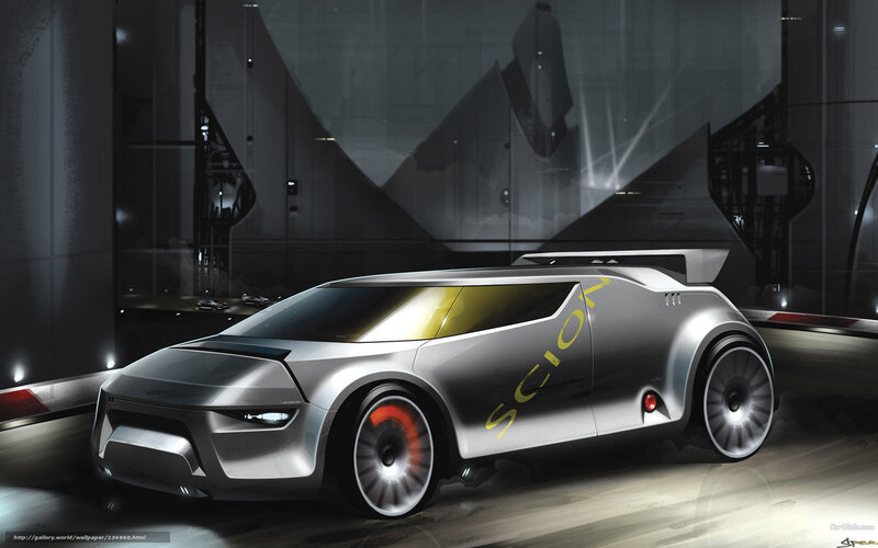 Silver Futuristic Car