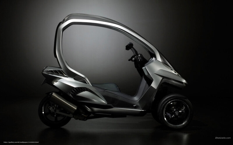 Silver Futuristic Scooter