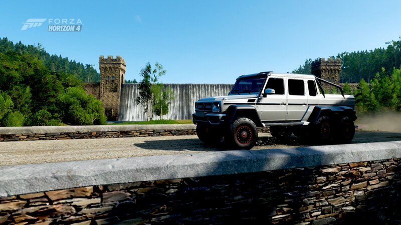Silver G-wagon Truck