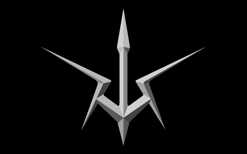 silver geometric symbol