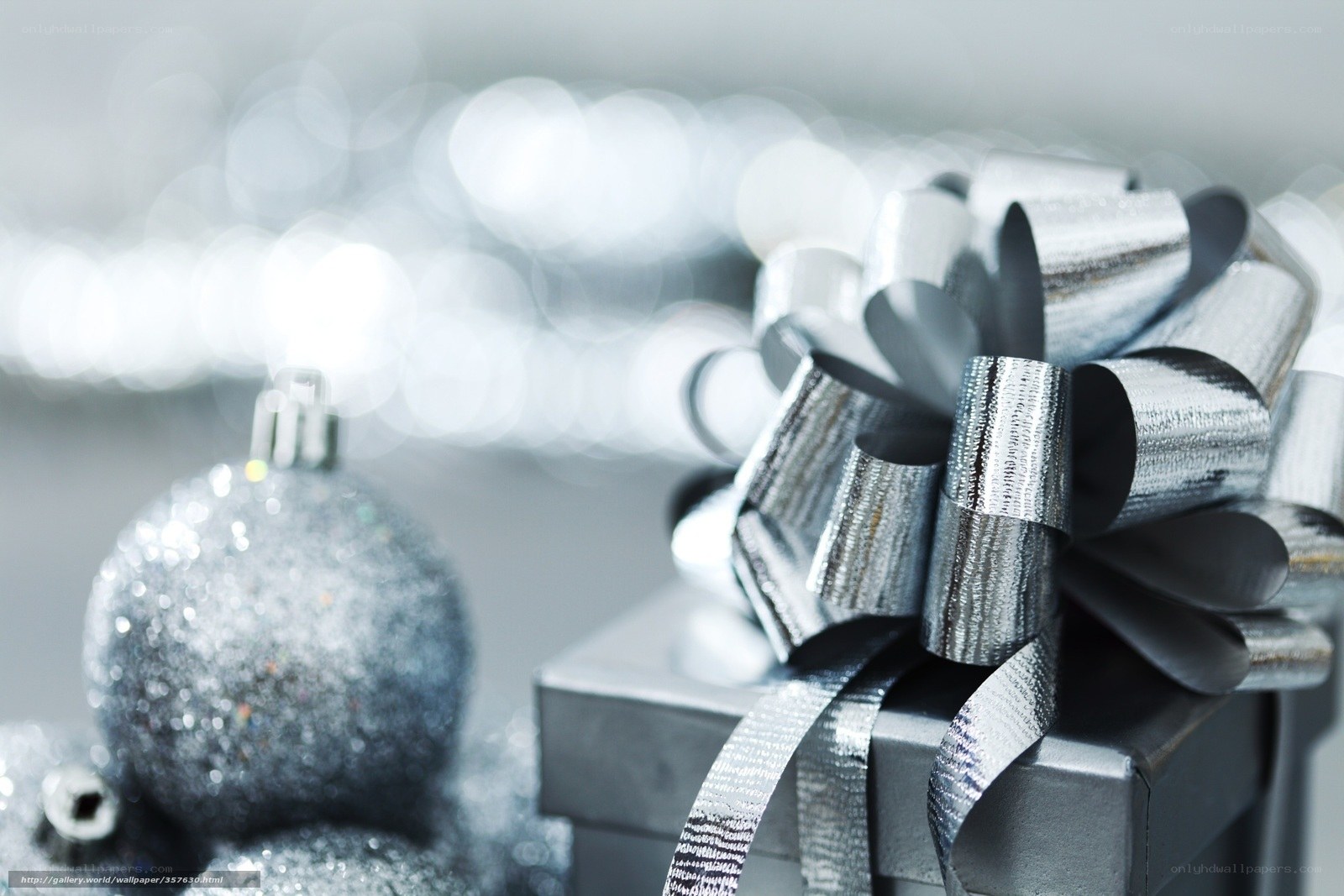 silver gift and ornament