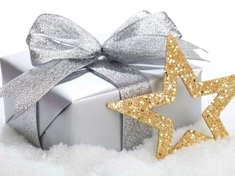 Silver Gift Box — Festive, Winter