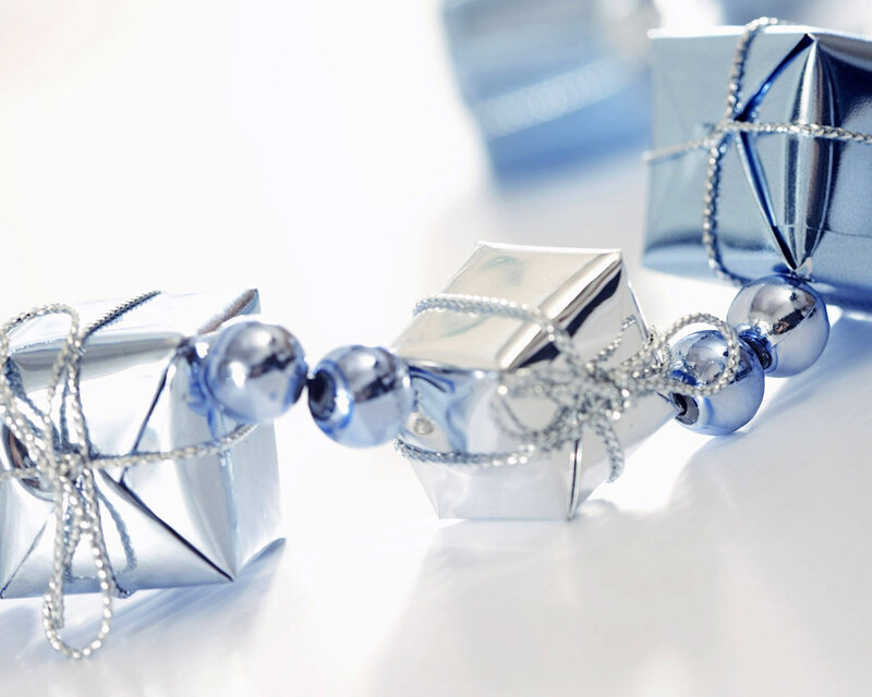 Silver Gift Boxes — Festive