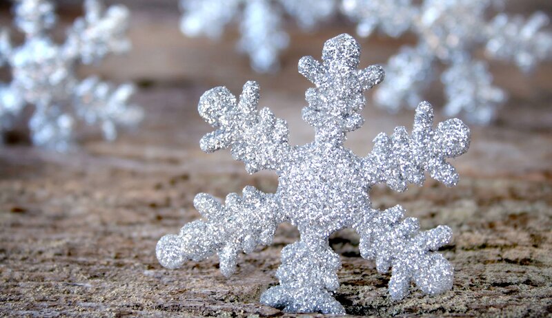 Silver Glitter Snowflake